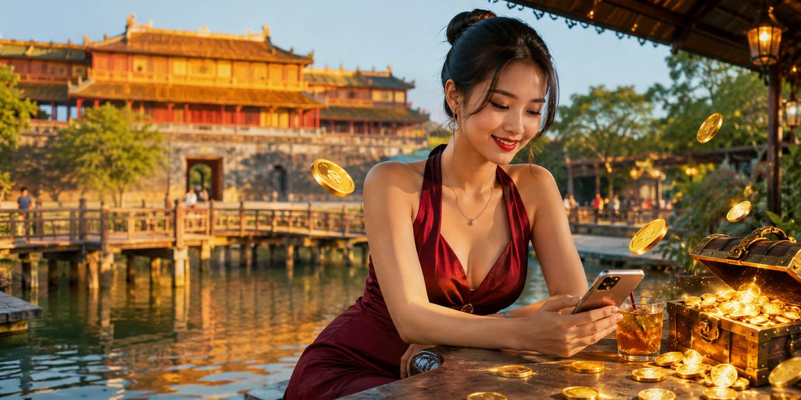 Người dùng tại Huế thao tác đăng ký tài khoản trên điện thoại